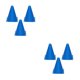 thumbnail image 4 of Wosthever 3 unids/set conos de tráfico de alta visibilidad para Entrenamiento de fútbol-conos de entrenamiento de baloncesto de fútbol de Type2 NO2, 4 of 6