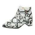 thumbnail image 2 of Women's Vintage Sued Dress Ankle Boots Casual Pointed Toe Chunky Mid Heel Fall Booties with Side Zipper, 2 of 7