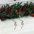 thumbnail image 5 of Uuiauoio Silver Iron Christmas Stocking Hooks, Over-the-Door Hanger for Holiday Decorations, Wreath Holders with Festive Designs, Multipurpose Hanging Solution for Seasonal Displays, 5 of 6