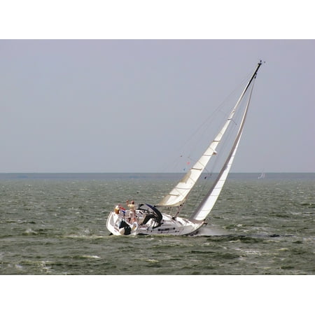 LAMINATED POSTER Offing Solo Sailor Sailing Sailing Boat Horizon Poster Print 24 x (Best Boat For Solo Sailing)