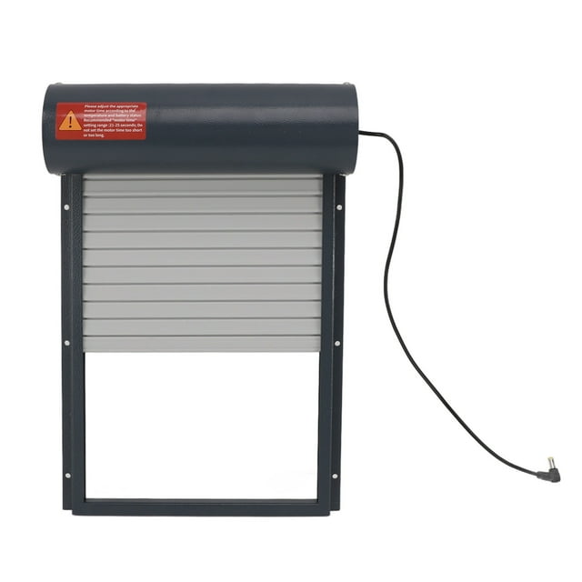 Puertas Para Pollos, Gris, Segura, Resistente, Con Control De Tiempo, Puerta Para Gallinero Con Controlador De Pantalla LED Para Granja