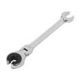 thumbnail image 1 of Ratcheting Brake Line Wrench 12mm 72 Teeth Adjustable Angle CR V Steel Oil Pipe Open Ratchet Wrench, 1 of 7