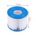 thumbnail image 3 of Paquete de 4 filtros para piscinas para jacuzzis: elementos filtrantes de repuesto tipo D Y limpios, compatibles con filtros Intex tipo D para piscinas y spas, 3 of 4