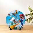 thumbnail image 3 of Lsque Mario Pattern Ceramic Decorative Plate Decorative Plates with Display Stand Personalized Porcelain Plate Ceramic Ornaments for Wall Hanging Decoration-8in, 3 of 6