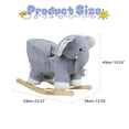 thumbnail image 5 of Dbuoem Rocker Chair,Stuffed Plush Ride-on Rocking Horse,with Music Sound, 5 of 7