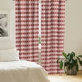thumbnail image 3 of Ambesonne Christmas Window Curtains, Scandinavian, Each 28" W x 84" L, Red White, 3 of 5