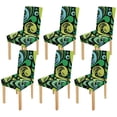 thumbnail image 1 of Funda protectora para silla ABPHQTO con diseño de hojas abstractas Juego de 6, 1 of 4