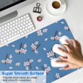 thumbnail image 4 of Long Mouse Pads for Desk,Pioneer Flower Floral Print Pattern Desk Mats on Top Of Desks, Desk Mouse Pad Extra Large with 3mm Non-Slip Base and Stitched Edge for Gaming,Office,Work,Home 31.5"x15.7", 4 of 6