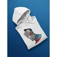 thumbnail image 3 of Robot Face. Hoodie Men -Image by Shutterstock, Male 3X-Large, 3 of 4