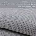 thumbnail image 5 of LITO Linen And Towel 100% Organic Cotton Waffle Bath Towels| Ultra Absorbent Fast Drying Soft Lightweight Towel| Premium Luxury Bath Sheet| Towel For Hotel, Travel| Glacier Grey| 28x55 inch| Pack Of 2, 5 of 5