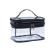 thumbnail image 1 of Neceser grande transparente: doble capa, material de PVC, transparente/portátil, para organizar artículos de aseo y cosméticos de viaje, 1 of 1