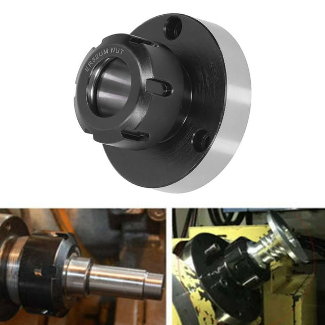 Collet Chuck, Tuerca de Sujeción de Torno de Equilibrio Dinámico de metal de 80 mm de diámetro para Fresador