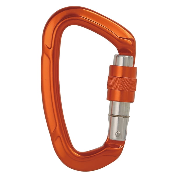 Hebilla Al Aire Libre Camping Mosquetón de aluminio para acampar al aire libre, escalada, hamaca, hebilla de bloqueo (naranja) Tmvgtek Para Estrenar