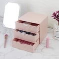thumbnail image 4 of Organizador de tocador con cajones, organizador compacto, juego de cajones para cosméticos, suministros dentales, baño Levamdar  WRJM-640-2, 4 of 5