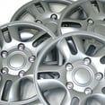 thumbnail image 2 of TuningPros WSC3-006S15 Set of 4  Metallic Silver Hubcaps 15" - Hub Caps Wheel Skin Cover 15 inches 4 Pcs Set, 2 of 5