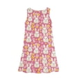 thumbnail image 5 of LTTVQM Girls Dresses Easter 2026 Rabbit Egg Graphic Funny Sleeveless Sundress Casual Crew Neck Midi Dress Holiday A-Line Dresses Light pink 3-4 Years, 5 of 6