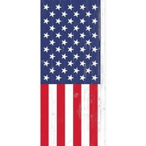 Idea4wall 3pcs Rustic American Flag Vintage Pattern Wall Murals, Not Peel and Stick, Non-Woven Wallpaper Large Wall Decoration for Rooms, 72"x132"