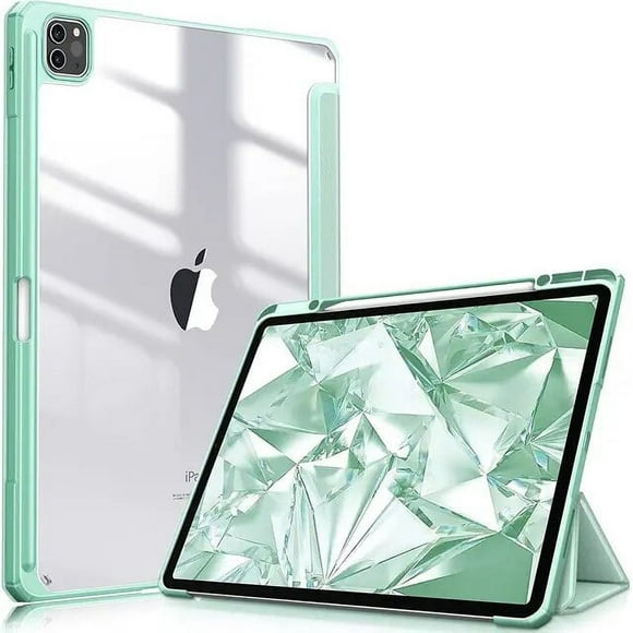 For iPad Case 10.2 9th 8th 7th 10 10th Generation Pro 11 12.9 2022 Cover Clear Pencil Holder Funda For iPad Air 5 4 10.9 Cases