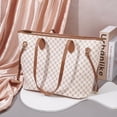 thumbnail image 4 of DIY PU Leather Tote Bag Kit DIY PU Leather Shoulder Bags Sew on Making Kit Handmade Handbag Sewing Material Tools Set Handmade Purse Craft Making Project Personalized Women Gift Beige, 4 of 8