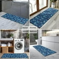 thumbnail image 2 of Blue Christmas Snowflake Pattern Kitchen Rug Mat,Kitchen Runner Rugs Non Skid Washable,Decorative Kitchen Floor Mats for Kitchen,Sink,Laundry,17"X47", 2 of 5