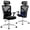 Electroplated Feet Black Border | Black, variant on COZONY 43.5inch Ergonomic High Back Office Chair with Adjustable Lumbar, 2D Headrest,Breathable Mesh Back for Home Office, Gaming,Black spray-coated|Black