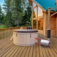 thumbnail image 3 of ALEKO PEWSHTUB Pine Hot Tub and Ice Bath 4-5 Person with Wood-Fired Heater, 3 of 11