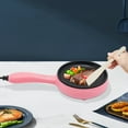 thumbnail image 4 of Electric Skillet, Non-Stick Electric Skillet, Pink Mini Frying Pan 15*5.5cm/5.9*2.2in, 4 of 10