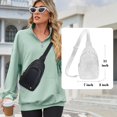 thumbnail image 3 of Bolso bandolera INICAT de piel, bolso de pecho, negro, 3 of 7