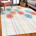 thumbnail image 3 of Dandelion Decorative Rug, Abstract Wildflower Silhouettes Botanical Inspirations Meadow in Summer Season, Quality Carpet for Bedroom Dorm and Living Room, 6 Sizes, Mint Green, by Ambesonne, 3 of 4