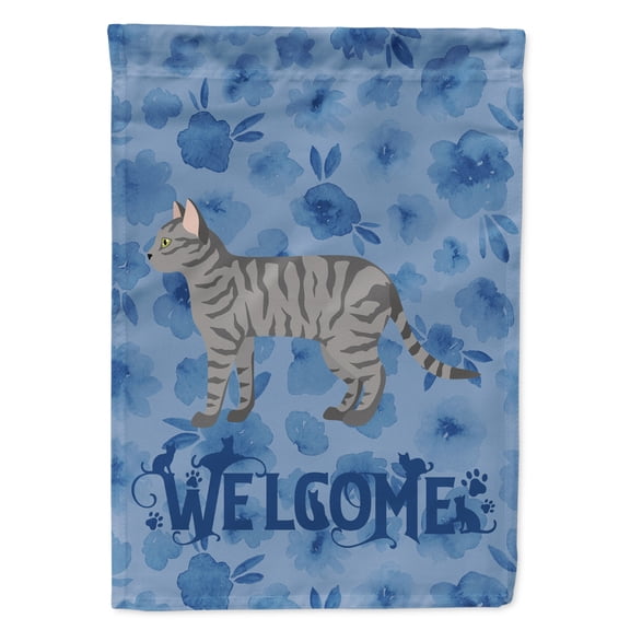 Carolines Treasures CK4875GF Dragon Li 3 Cat Welcome Flag Garden Size Small multicolor