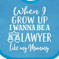 thumbnail image 4 of Inktastic Future Lawyer Like Mommy Boys or Girls Baby Bib, 4 of 4