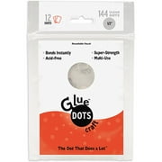 Glue Dots 1/2" Craft Dot Sheet, 144 Clear Dots