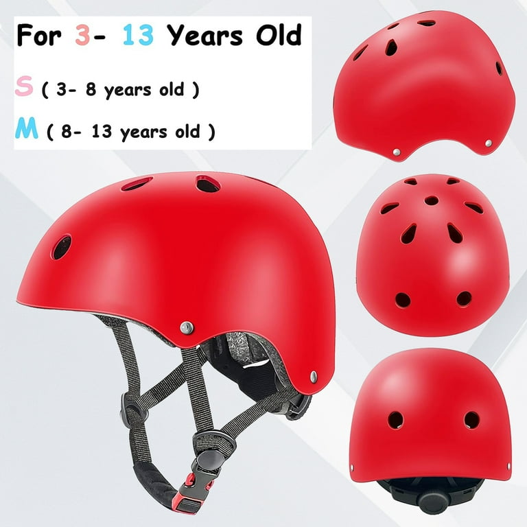 Kids Bike Helmet Toddler Helmet for Ages 3 10 Boys Girls with Sports Protective Gear Set Knee Elbow Wrist Pads for Skateboard Cycling Scooter
