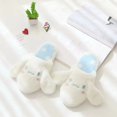 thumbnail image 4 of Cartoon Plush Slippers Floor Slippers Japanese Anime Warm Winter Indoor Slippers Flat Casual Non-slip Girl Home Shoes Kuromier, 4 of 11
