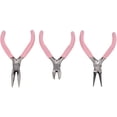 thumbnail image 5 of 3Pcs Pink Jewelry Pliers Round Needle Diagonal Nose Carbon Steel Sturdy Durablefor Crafts,Jewelry, 5 of 5