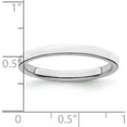 thumbnail image 3 of Sterling Silver Rhodium-Plated 2mm Flat Size 5.5 Band Made In United States qwfb020rh-5.5, 3 of 5