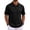 Black, variant on Men's Classic Polo Shirt Short Sleeve Button Placket Golf Shirt Casual Business Casual Top Breathable Quick Dry Tennis Shirt Workwear Blouse Blue M