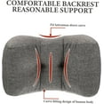 thumbnail image 5 of NAMZI Lumbar Pillow Bolsters Pillows Camping Backpack Beach Pillow Memory Waist Support Pillow Lower Back Pillow Sleep Supply Lumbar Protective Pillow Multi-Function Pillow Support Car(Gray), 5 of 5