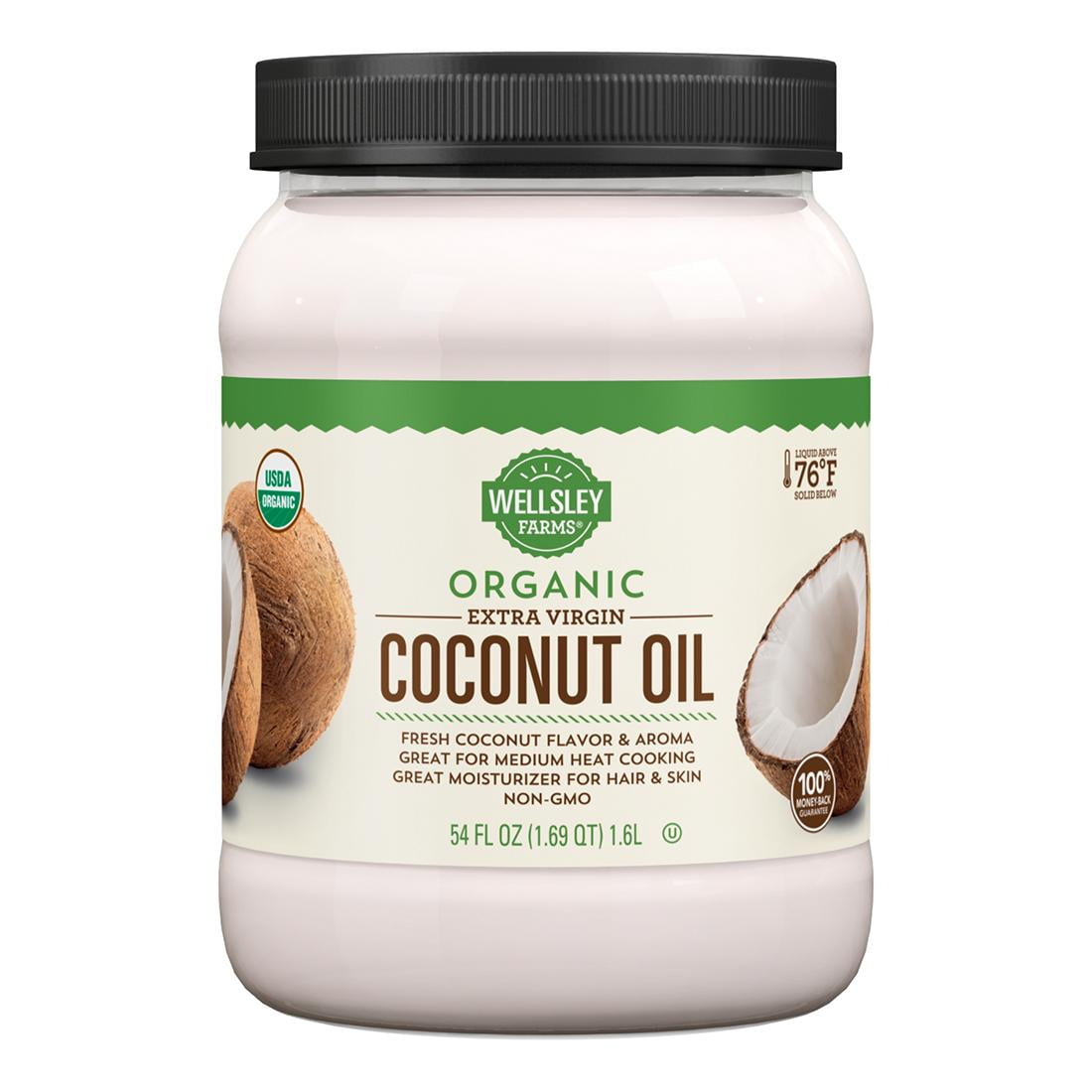 Wellsley Farms Organic Extra Virgin Coconut Oil, 54 oz.