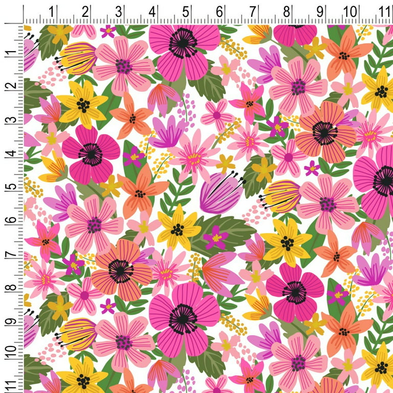 Vibrant Flowers Wrapping Paper Mini Roll, 38.8 sq. ft. - Wrapping