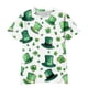 thumbnail image 1 of Gibobby Blusas Holgada Camiseta de manga corta con estampado del día de San Patricio para niños y niñas(Verde, 3-4 Años), 1 of 3