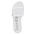 thumbnail image 4 of Sandalias Slide Juicy Couture Luxe Flats con diamantes de imitación blancos para mujer, 4 of 6