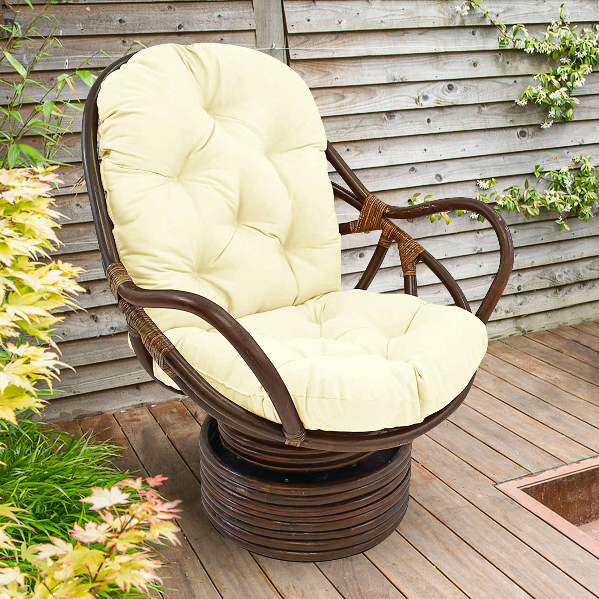 48" x 24" Swivel Rocker Cushion, Chair Cushion,Washable Comfortable and