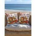 thumbnail image 5 of Outdoor Pillows Waterproof, Fall Truck Pumpkins Bedding Throw Pillows with Insert for Couch Sofa Bed, Thanksgiving Maple Leaves Gray Wooden 18x18 Inch Pillowcases Decorative Patio Pillow Set of 2, 5 of 8