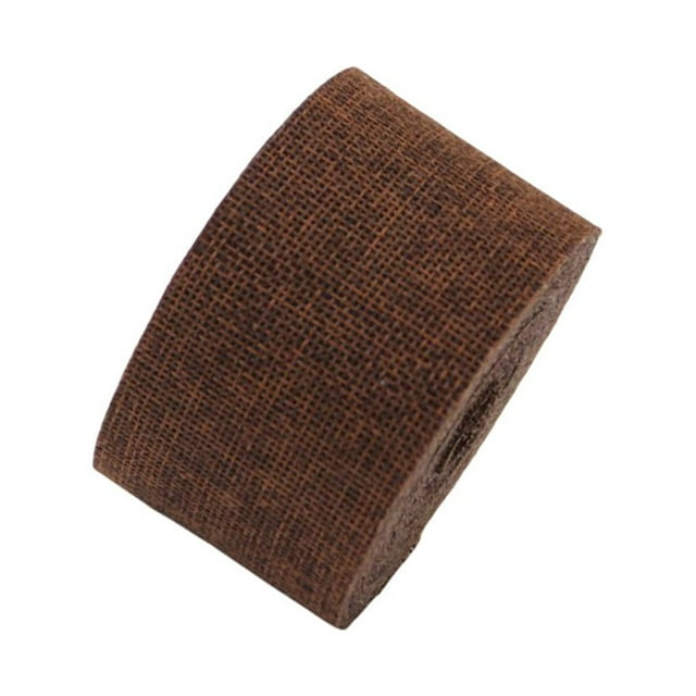 Injueey Rollos de cinta de arpillera de 5CM, rollo tejido portátil de , Flexible, de moda, apretado, cosido, decoraciones de fiesta para el Kits de decoración para fiestas Color cafe oscuro