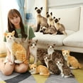 thumbnail image 2 of Peluche Chat 35cm Compagnon Douillet Peluche Chat Expression Amusante Peluche Câline Style6, 2 of 4