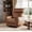 Brown, variant on IdealHouse Power Recliner Chair with USB, Swivel Rocker Glider for Adults, Chenille Upholstered, High Back, Single Sofa Seat, 350lb Capacity, Beige