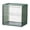 Color:Green shape:B, variant on Clear Storage Box with Door Coffee Cup Organizer Dust-proof Storage Box Practical Mugs Storage Cases for Home