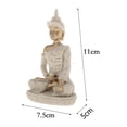 thumbnail image 3 of Estatua de Buda escultura meditando piedra arenisca serena dedicada de Buda estatuilla para decoración adornos, 3 of 9