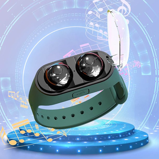 Pulsera de traducción inteligente para auriculares Bluetooth | Portátil ligero en la oreja | Sonido estéreo 9D | 144 Traducción de idiomas | Llamada de voz HD | Cancelación de ruido | V5.4 | Carga